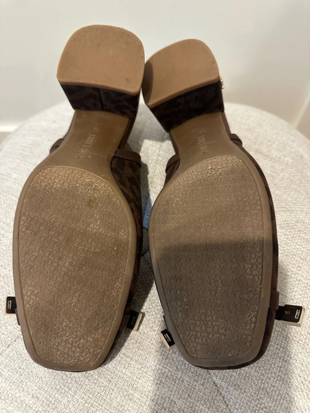 Sam & Libby size 8 Giselle Brown slingback leopard pattern pumps - Picture 10 of 10